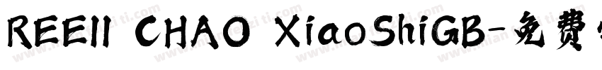 REEII CHAO XiaoShiGB字体转换
